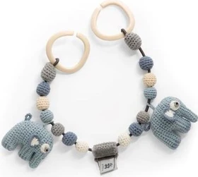 Sebra Fanto Häkel-Kinderwagenkette Powder Blue