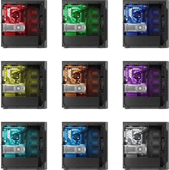 Endorfy SilentiumPC Armis AR7 TG RGB, Glasfenster