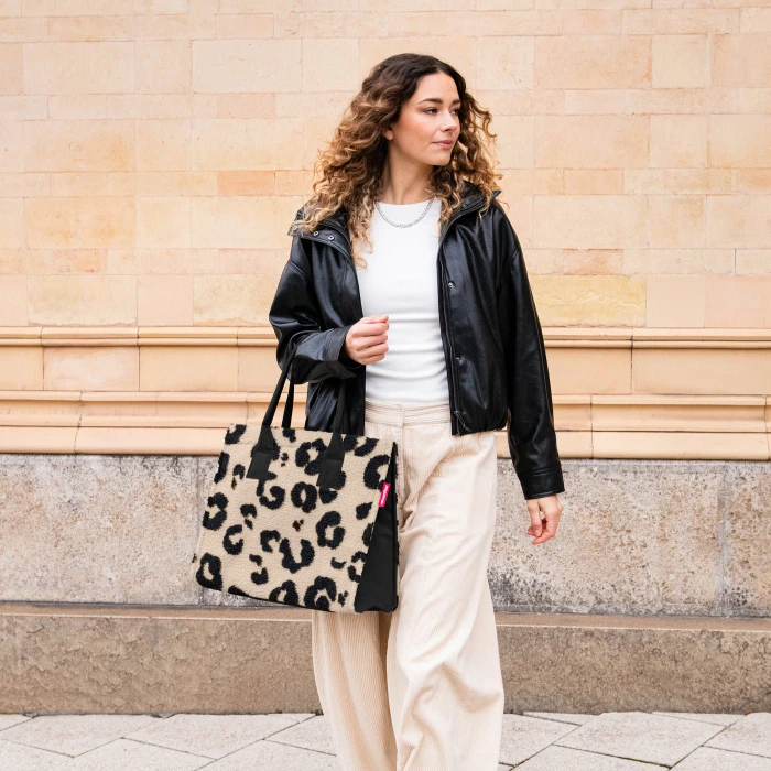 Reisenthel daily Shopper teddy leo cream