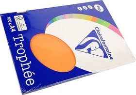 Clairefontaine Trophée Universalpapier matt mandarine, A4, 80g/m², 100 Blatt