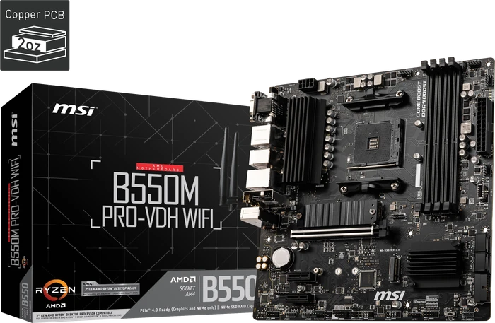 MSI B550M Pro-VDH WIFI (AMD AM4)