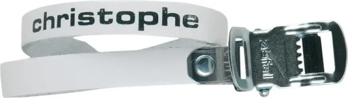Zéfal Christophe Leather Toe-Straps Pedalriemen weiß