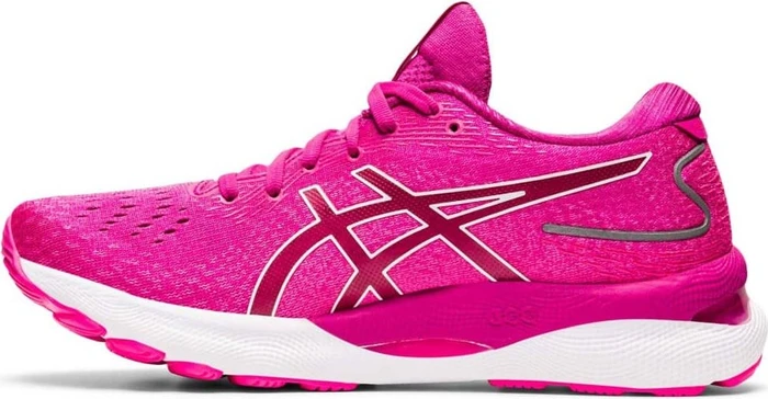 Asics Gel-Nimbus 24 fuchsia red/white (Damen)