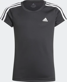 adidas Designed 2 Move 3-Streifen Funktionsshirt kurzarm schwarz/weiß (Junior)