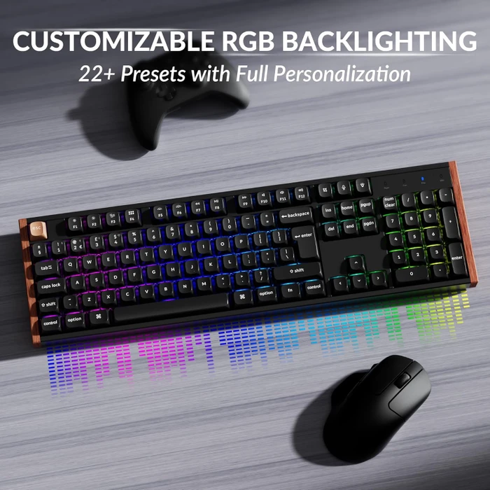 Keychron K10 HE Wireless, Special Edition ISO Black, LEDs RGB, Gateron 2.0 Magnetic Nebula, USB/Bluetooth, ES