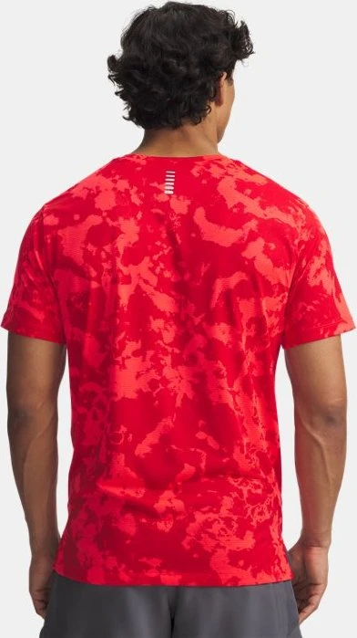 Under Armour Launch Printed Funktionsshirt kurzarm racer red/red/reflective (Herren)