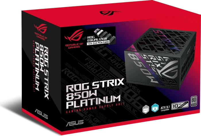 ASUS ROG STRIX 850P Platinum (ROG Equalizer), ROG-STRIX-850P-GAMING-E, 850W, ATX 3.1