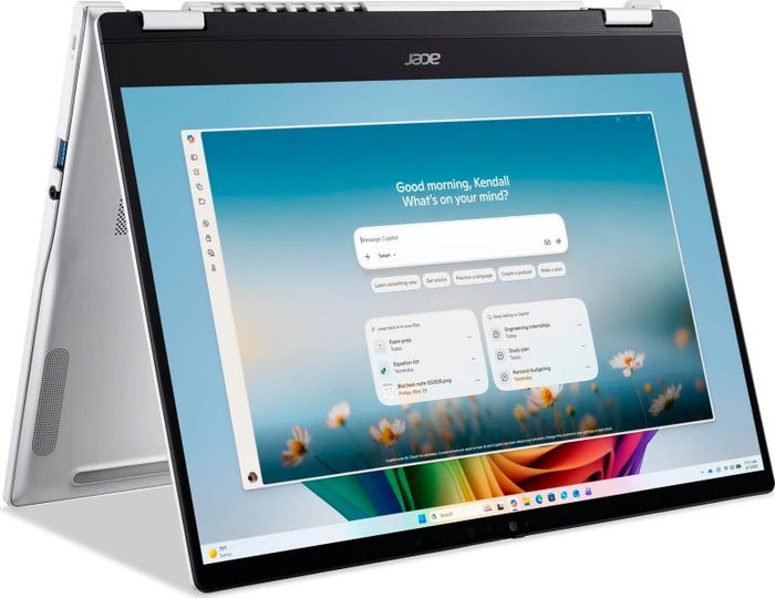 Acer Swift Spin 14 AI SFSP14-I51T-93NW, Platinum Silver, Core Ultra 9 386H, 16GB RAM, 512GB SSD, DE