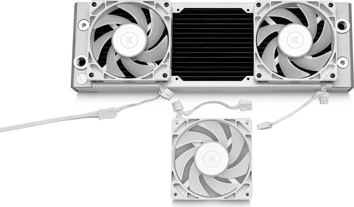 EK Water Blocks EK-Loop Fan FPT 140 D-RGB, White, 600-2000rpm, LED-Steuerung, 140mm