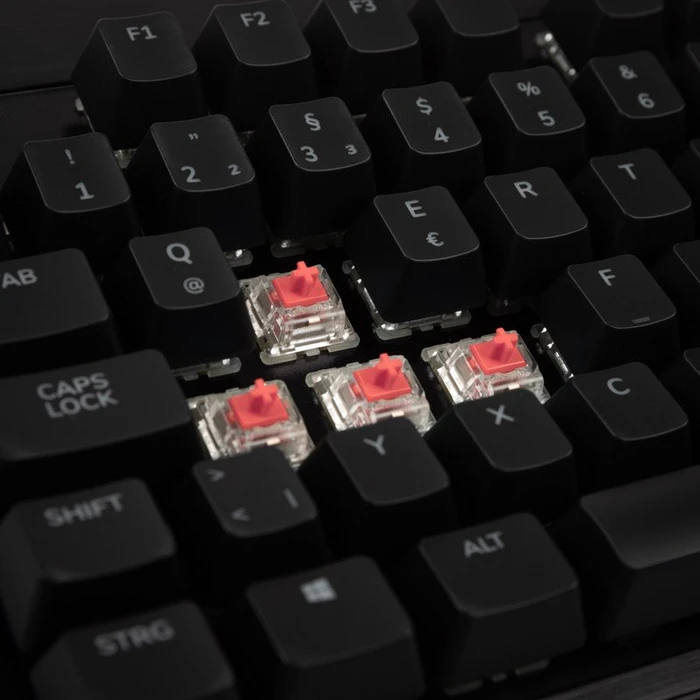 Mountain Everest Core Midnight Black, TKL, LEDs RGB, Gunmetal Gray, MX SILENT RGB RED, USB, DE