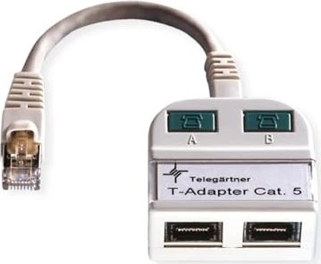 Telegärtner T-Adapter S Cat.5e, geschirmt, 2x Token Ring