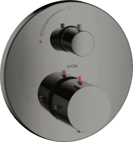 Hansgrohe Axor Starck Thermostat Unterputz mit Absperrventil polished black chrome