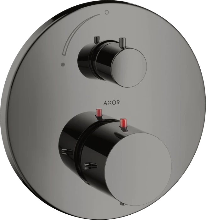 Hansgrohe Axor Starck Thermostat Unterputz mit Absperrventil polished black chrome