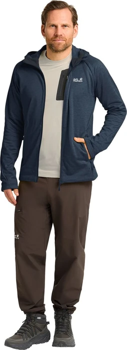 Jack Wolfskin Peak District Hooded FZ Jacke midnight sky (Herren)