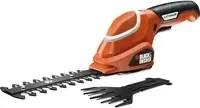 Black&Decker GSL700 Akku-Gras-/Strauchschere inkl. Akku 1.3Ah