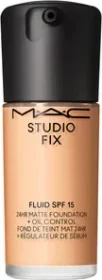 MAC Studio Fix Fluid 24HR Matte Foundation + Oil Control NC18 LSF15, 30ml
