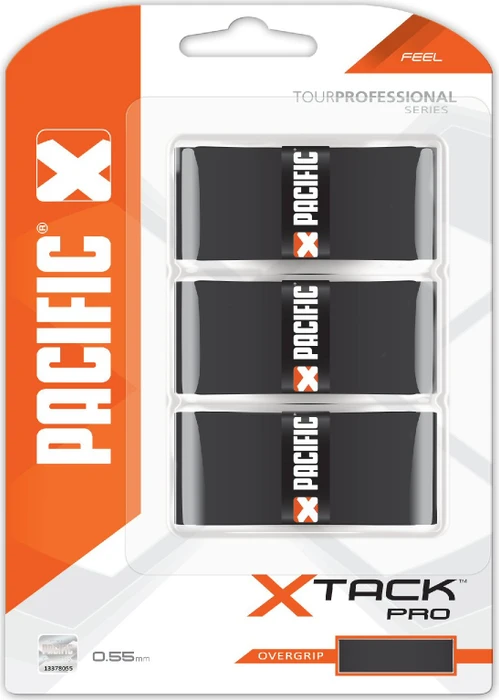 Pacific X Tack Pro Overgrip Griffband schwarz, 3 Stück