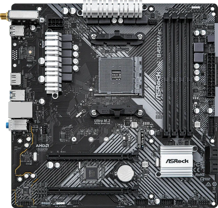 ASRock B450M/ac R2.0 (AMD AM4)