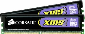 Corsair XMS2 UDIMM 2GB Kit, DDR2-800, CL5-5-5-18