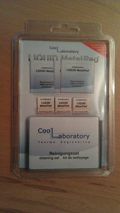 Coollaboratory Liquid MetalPad, 3x CPU + 3x GPU + Reinigungsset