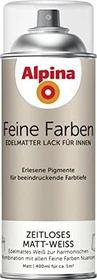 Alpina Farben Feine Farben Sprühlack innen Matt-weiß edelmatt, 400ml