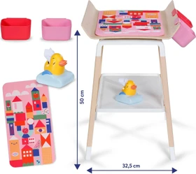 Zapf creation BABY born Zubehör - Wickeltisch im Scandi-Design für 36cm und 43cm Puppen