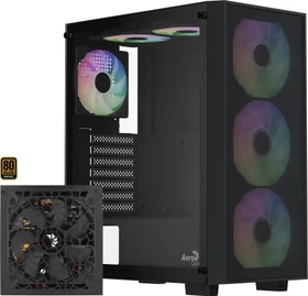 AeroCool B509A Flow Black, Glasfenster, 650W ATX (ACCX-BD02002.11)