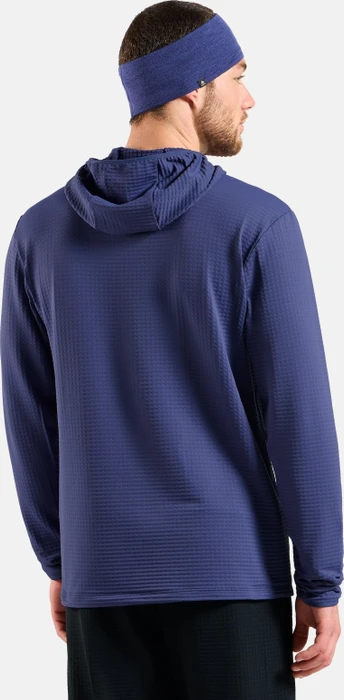 Odlo Essentials Thermal Hoodie Laufshirt langarm skipper blue (Herren)