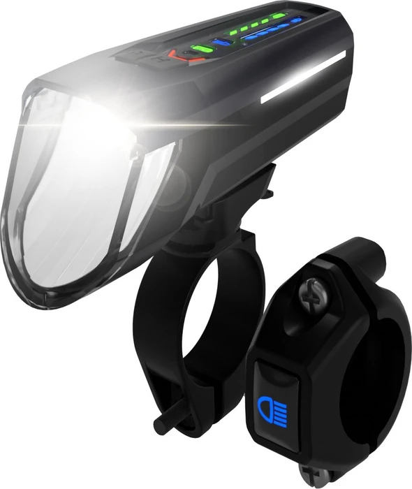 Fischer LED-Akku 180 Lux Frontlicht schwarz