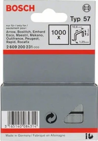 Bosch Professional Typ 57 Tacker-Klammern, 10x10.6mm, 1000 Stück