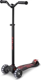 Micro Maxi Micro Deluxe Pro LED Kickboard schwarz/rot