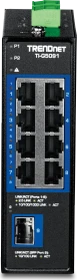 TRENDnet TI Hardened Industrial Railmount 2.5G Switch, 8x RJ-45, 1x SFP+ (TI-G5091)