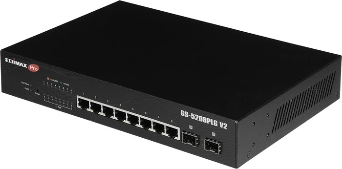 Edimax Pro GS-50 Desktop Gigabit Smart Switch, 8x RJ-45, 2x SFP, 85W PoE+