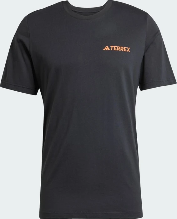 adidas Terrex Graphic T-Shirt kurzarm black/semi impact orange (Herren)