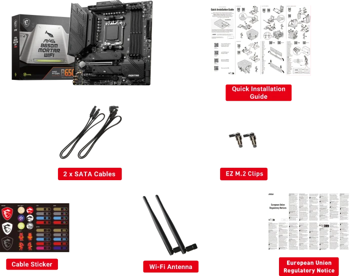 MSI MAG B650M Mortar WIFI (AMD AM5)