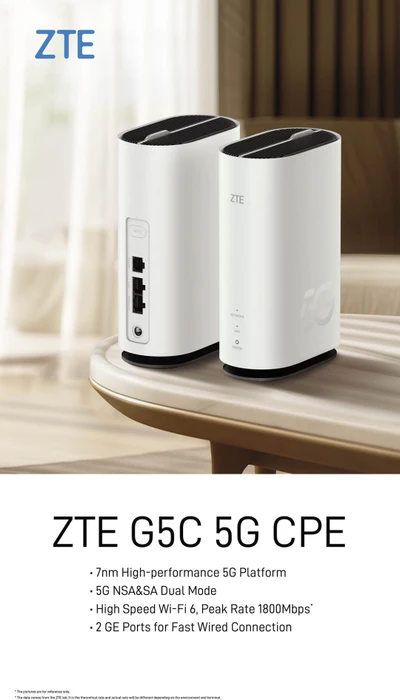 ZTE G5C CPE, 5G, AX1800