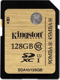 Kingston Ultimate R90/W45 128GB, UHS-I, Class 10