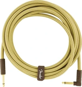 Fender Deluxe Series Instrument Cable Tweed Angled 4.5m