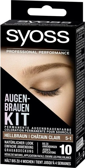 Syoss Augenbrauenfarbe Kit hellbraun