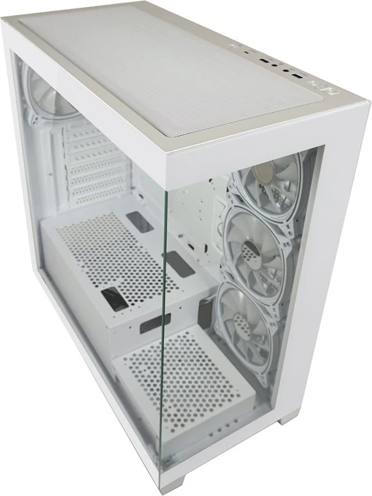 LC-Power Gaming 715W Seamless_Pale_X, weiß, Glasfenster