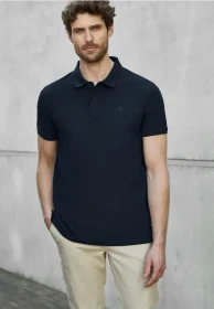 Street One Piquée mit Logo Poloshirt kurzarm dark ink blue (Herren)