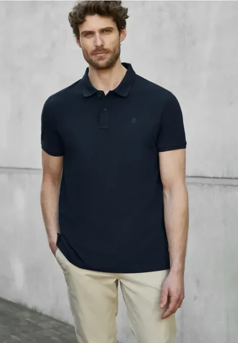 Street One Piquée mit Logo Poloshirt kurzarm dark ink blue (Herren)