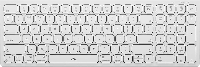 Alogic Echelon Compact Rechargeable Wireless Mouse and Keyboard Combo for Mac, weiß, USB/Bluetooth, UK