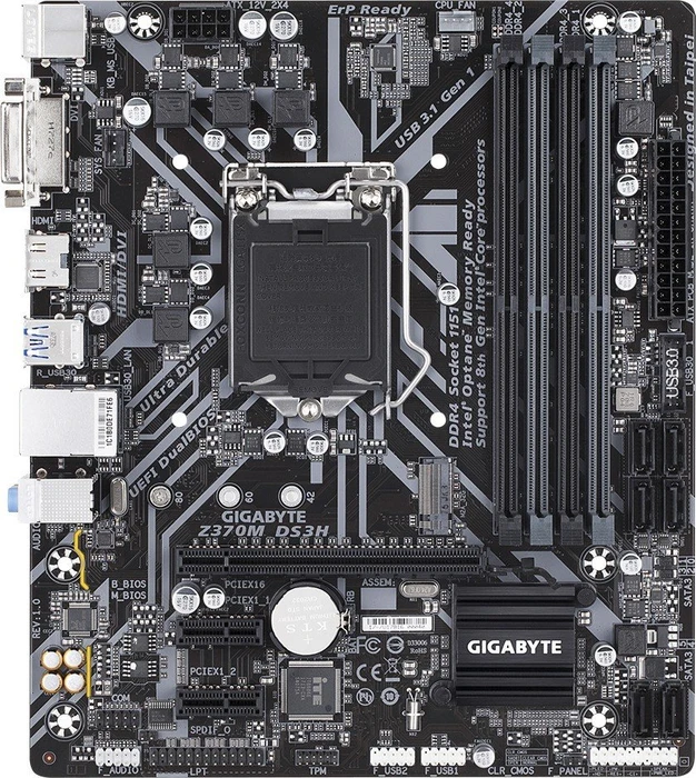 GIGABYTE Z370M DS3H (Intel 1151 v2)