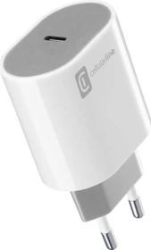 Cellularline USB-C Charger Style Color 20W weiß