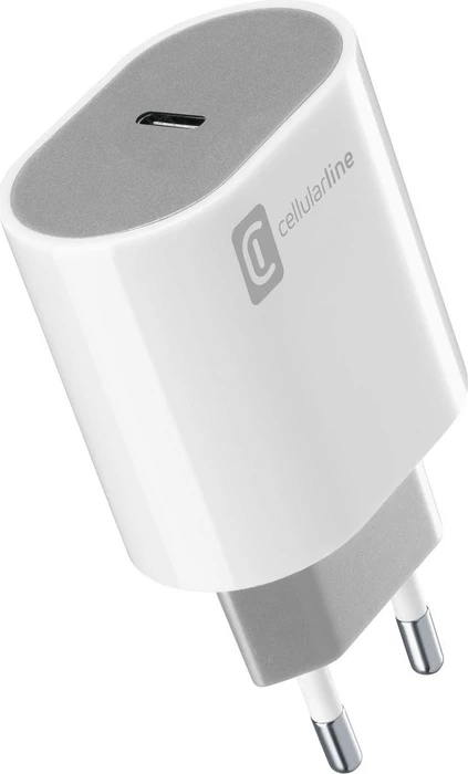 Cellularline USB-C Charger Style Color 20W weiß