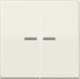 Jung Serie AS Wippe Thermoplast mit Lichtleiter, weiß (AS 591-5 KO5BF)