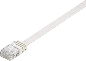 goobay Flach-Patchkabel, Cat6, U/UTP, RJ-45/RJ-45, 20m, weiß
