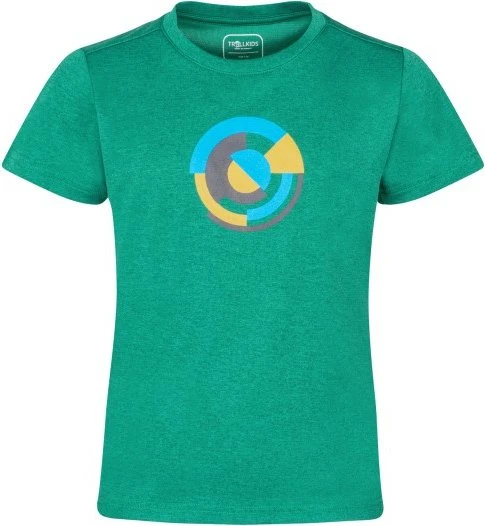 Trollkids Sognefjord Funktionsshirt kurzarm jungle green (Junior)