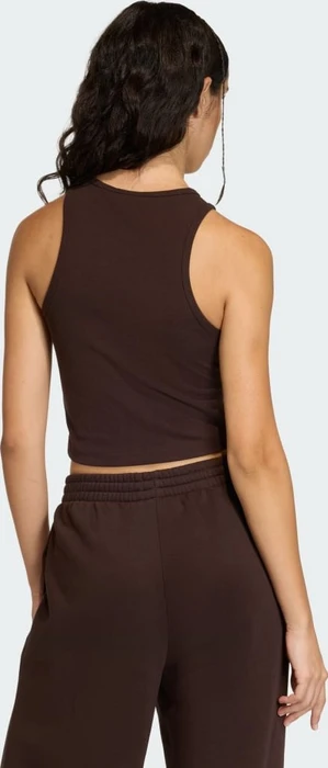 adidas Essentials Ribbed Funktionsshirt ärmellos aurora coffee (Damen)
